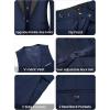 imageWULFUL Mens 3 Piece Suits Slim Fit Tuxedo Suit Set One Button Shawl Lapel Blazer Jacket Vest Pants Set for Prom BusinessNavy