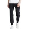 imageWULFUL Mens Athletic Running Joggers Workout Gym Pants Lightweight Track Casual Pant with Zipper PocketsBlack