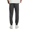 imageWULFUL Mens Athletic Running Joggers Workout Gym Pants Lightweight Track Casual Pant with Zipper PocketsDark Grey