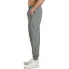 imageWULFUL Mens Athletic Running Joggers Workout Gym Pants Lightweight Track Casual Pant with Zipper PocketsGrey