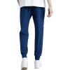 imageWULFUL Mens Athletic Running Joggers Workout Gym Pants Lightweight Track Casual Pant with Zipper PocketsNavy