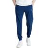 imageWULFUL Mens Athletic Running Joggers Workout Gym Pants Lightweight Track Casual Pant with Zipper PocketsNavy