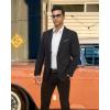 imageWULFUL Mens Casual Blazer Suit Jackets Slim Fit Two Button Sport Coats Lightweight Business JacketBlack