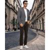 imageWULFUL Mens Casual Blazer Suit Jackets Slim Fit Two Button Sport Coats Lightweight Business JacketDeep Grey