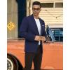 imageWULFUL Mens Casual Blazer Suit Jackets Slim Fit Two Button Sport Coats Lightweight Business JacketNavy