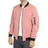 imageWULFUL Mens Casual Lightweight Jacket Softshell Flight Bomber Jacket Varsity Windbreaker
