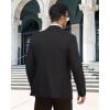 imageWULFUL Mens Casual Sport Coat Blazer Lightweight One Button Suit Jackets BlackNew Small