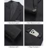 imageWULFUL Mens Casual Sport Coat Blazer Lightweight One Button Suit Jackets BlackNew Small