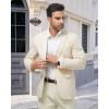 imageWULFUL Mens Casual Sport Coat Blazer Lightweight One Button Suit JacketsBeigenew