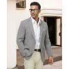 imageWULFUL Mens Casual Sport Coat Blazer Lightweight One Button Suit JacketsDark Grey