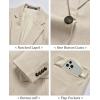imageWULFUL Mens Casual Sport Coat Blazer Lightweight One Button Suit JacketsLight Brownnew