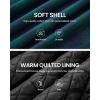 imageWULFUL Mens Cotton Plaid Shirts Jacket Fleece Lined Flannel Shirts with HoodGreen813