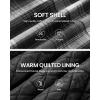 imageWULFUL Mens Cotton Plaid Shirts Jacket Fleece Lined Flannel Shirts with HoodGrey567
