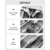 imageWULFUL Mens Cotton Plaid Shirts Jacket Fleece Lined Flannel Shirts with HoodGrey567
