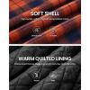 imageWULFUL Mens Cotton Plaid Shirts Jacket Fleece Lined Flannel Shirts with HoodNavy Yellow566