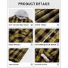 imageWULFUL Mens Flannel Plaid Shirts Jacket Fleece Lined Winter Shirts Soft Warm Coat with Hood for MenBlack Yellow976