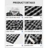 imageWULFUL Mens Flannel Plaid Shirts Jacket Fleece Lined Winter Shirts Soft Warm Coat with Hood for MenBlack758