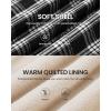 imageWULFUL Mens Flannel Plaid Shirts Jacket Fleece Lined Winter Shirts Soft Warm Coat with Hood for MenBlack758