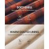 imageWULFUL Mens Flannel Plaid Shirts Jacket Fleece Lined Winter Shirts Soft Warm Coat with Hood for MenNavy Yellow566