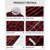 imageWULFUL Mens Flannel Plaid Shirts Jacket Fleece Lined Winter Shirts Soft Warm Coat with Hood for MenRed711
