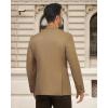 imageWULFUL Mens Herringbone Blazer Jacket Lightweight Casual Sport Coat One Button Suit JacketsBrown
