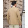 imageWULFUL Mens Herringbone Blazer Jacket Lightweight Casual Sport Coat One Button Suit JacketsKhaki