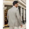 imageWULFUL Mens Herringbone Blazer Jacket Lightweight Casual Sport Coat One Button Suit JacketsLight Brown