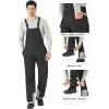 imageWULFUL Mens Insulated Snow Bibs Waterproof Winter Ski Pants Snowboarding OverallsBlack