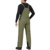 imageWULFUL Mens Insulated Snow Bibs Waterproof Winter Ski Pants Snowboarding OverallsGreen