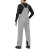 imageWULFUL Mens Insulated Snow Bibs Waterproof Winter Ski Pants Snowboarding OverallsLight Grey