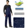 imageWULFUL Mens Insulated Snow Bibs Waterproof Winter Ski Pants Snowboarding OverallsNavy