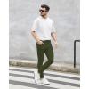 imageWULFUL Mens Jeans Slim Fit Skinny Jeans Stretch Pants Tapered Leg Expandable Waist Denim PantsArmy Green