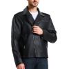 imageWULFUL Mens Leather Jackets Faux Bomber Jacket for Men Motorcycle Lapel Asymmetric ZipUp Slim Fit Biker CoatBlack012