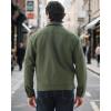imageWULFUL Mens Lightweight Jackets Casual Windbreaker Stylish Light Golf Work Dress BusinessArmy Green