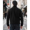 imageWULFUL Mens Lightweight Jackets Casual Windbreaker Stylish Light Golf Work Dress BusinessBlack