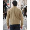imageWULFUL Mens Lightweight Jackets Casual Windbreaker Stylish Light Golf Work Dress BusinessKhaki