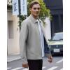 imageWULFUL Mens Lightweight Jackets Casual Windbreaker Stylish Light Golf Work Dress BusinessLight Grey