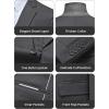 imageWULFUL Mens Slim Fit 3 Piece Suit One Button Solid Blazer Business Party Jacket Vest Pants SetDark Grey
