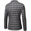 imageWULFUL Mens Slim Fit Suit One Button 3Piece Blazer Dress Business Wedding Party Jacket Vest ampamp PantBlack056
