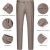 imageWULFUL Mens Slim Fit Suit One Button 3Piece Blazer Dress Business Wedding Party Jacket Vest ampamp PantCoffee055