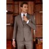 imageWULFUL Mens Slim Fit Suit One Button 3Piece Blazer Dress Business Wedding Party Jacket Vest ampamp PantCoffee055