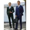 imageWULFUL Mens Slim Fit Suit One Button 3Piece Blazer Dress Business Wedding Party Jacket Vest ampamp PantDark Green