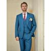 imageWULFUL Mens Slim Fit Suit One Button 3Piece Blazer Dress Business Wedding Party Jacket Vest ampamp PantHbl0127