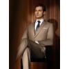 imageWULFUL Mens Slim Fit Suit One Button 3Piece Blazer Dress Business Wedding Party Jacket Vest ampamp PantLight Brown