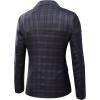 imageWULFUL Mens Slim Fit Suit One Button 3Piece Blazer Dress Business Wedding Party Jacket Vest ampamp PantLight Coffee056