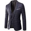 imageWULFUL Mens Slim Fit Suit One Button 3Piece Blazer Dress Business Wedding Party Jacket Vest ampamp PantLight Coffee056
