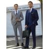 imageWULFUL Mens Slim Fit Suit One Button 3Piece Blazer Dress Business Wedding Party Jacket Vest ampamp PantLight Grey