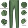 imageWULFUL Mens Slim Fit Suit One Button 3Piece Blazer Dress Business Wedding Party Jacket Vest ampamp PantSage Green