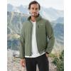 imageWULFUL Mens Softshell Jacket Waterproof Lightweight Insulated Windbreaker Fleece Lined Rain Shell Jacket for Hiking TravelArmy Green