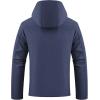 imageWULFUL Mens Softshell Jacket Waterproof Lightweight Insulated Windbreaker Fleece Lined Rain Shell Jacket for Hiking TravelNavy